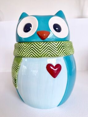 Ceramic Owl Cookie Jar